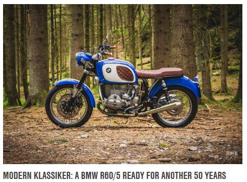 BMW R60 / 5 von 1973 - klassischer Look mit modernen Komponenten [CLASSIC MOTORCYCLES bikeexif.com] - 