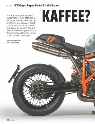 KTM 990 Super Duke R Café Racer - [PS 09/22] - 