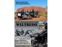 Hattech-Wochenende vom 17.-18. Apr.: Krad-Vagabunden Weltreisevortrag + Shelly Bonet Rock-Konzert + Motorrad-Ausfahrt mit Hattech über die &quot;SCHÄBIGE ALB&quot; - 