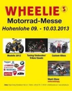 WHEELIES Motorradmesse Arena Hohenlohe mit HATTECH 09. - 10. März 2013 - 