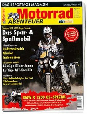 `Empfehlung SOUND´ beim Motorrad-ABENTEUER Produkttest (Ausg. Sept./Okt. 2013) - 