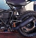 Hattech PureCraft Auspuffhalter - Edelstahl glasperlgestrahlt - passend für alle BMW NineT EURO 3 und EURO 4