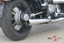 HATTECH Auspuff - LEGEND CONE  25 - Schalldämpfer mit Anbauteilen für die BMW R18 Modelle auf original Krümmer - EU-Typgenehmigung poliert