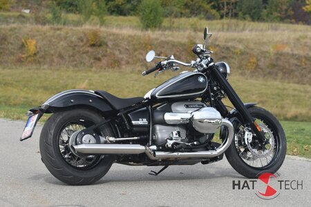 HATTECH Auspuff - CANNONBALL R18 - Schalldmpfer mit Anbauteilen fr die BMW R18 Modelle auf original Krmmer - EU-Typgenehmigung