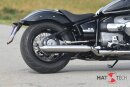 HATTECH Auspuff - CANNONBALL R18 - Schalldämpfer mit Anbauteilen für die BMW R18 Modelle auf original Krümmer - EU-Typgenehmigung gebürstet