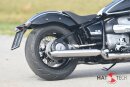 HATTECH Auspuff - CANNONBALL R18 - Schalldämpfer mit Anbauteilen für die BMW R18 Modelle auf original Krümmer - EU-Typgenehmigung gebürstet