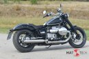 HATTECH Auspuff - CANNONBALL R18 - Schalldämpfer mit Anbauteilen für die BMW R18 Modelle auf original Krümmer - EU-Typgenehmigung gebürstet