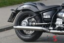 HATTECH Auspuff - CANNONBALL R18 - Schalldämpfer mit Anbauteilen für die BMW R18 Modelle auf original Krümmer - EU-Typgenehmigung gebürstet