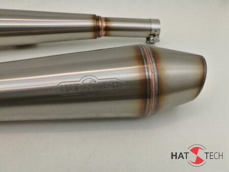 HATTECH Auspuff - GUNBALL OYK - Aufpuff fr BMW /5 - /6 - /7  auf 38mm Krmmer