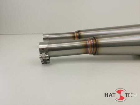 HATTECH Auspuff - GUNBALL OYK - Aufpuff fr BMW /5 - /6 - /7  auf 38mm Krmmer