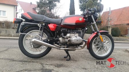 HATTECH Auspuff - GUNBALL  - BMW R 45, R 65, R 65LS `78 - `84 Endschalldmpfersatz auf 35mm Krmmer mit EG-ABE