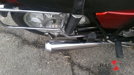 HATTECH Auspuff - GUNBALL  - BMW R 45, R 65, R 65LS `78 - `84 Endschalldmpfersatz auf 35mm Krmmer mit EG-ABE
