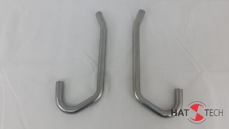 HATTECH EDELSTAHL - Krmmeranlage - OHNE Interferenzrohr - BMW R 45, R 65, R 65LS `78 - `84 mit 35mm Krmmer