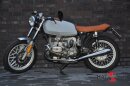 HATTECH Auspuff - GUNBALL60 - Endschalldämpfersatz auf 35mm Krümmer mit EG-ABE für BMW R 45, R 65, R 65LS `78 - `84 gebürstet