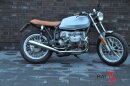 HATTECH Auspuff - GUNBALL60 - Endschalldämpfersatz auf 35mm Krümmer mit EG-ABE für BMW R 45, R 65, R 65LS `78 - `84 gebürstet & Anlauffarben an den Sichtschweißnähten
