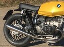 HATTECH Auspuff - GUNBALL OYK - Schaldämpfer auf 35mm Krümmer für BMW R 45, R 65, R 65LS `78 - `84 mit EG-ABE gebürstet & Anlauffarben an den Sichtschweißnähten