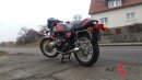 HATTECH Auspuff - GUNBALL100 - Norton Style Schaldämpfer für BMW R 45, R 65, R 65LS `78 - `84  auf 35mm Krümmer mit EG-ABE gebürstet & Anlauffarben an den Sichtschweißnähten