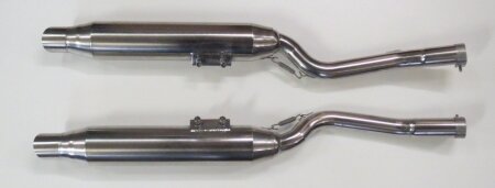 HATTECH Auspuff - CANNONBALL - BMW R 65, R 80, R 80RT, R 100 RS, RT Monolever Modelle  ab `85   Endschalldmpfersatz direkt auf Krmmer, mit EG-ABE