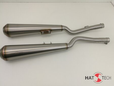 HATTECH Auspuff - GUNBALL - BMW R 65, R 80, R 80RT, R 100 RS, RT Monolever Modelle  ab `85   Endschalldmpfersatz direkt auf Krmmer mit EG-ABE