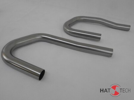 HATTECH Edelstahl-Krmmersatz 38mm OHNE Interferenzrohr - BMW R 80, R 80RT, R 100 RS, R100 RT Monolever Modelle  ab `85