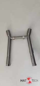 HATTECH Verbindungsrohre mit Interferenzrohr passend auf original Schalldmpfer - BMW R 65, R 80, R 80RT, R 100 RS, RT Monolever Modelle ab `85