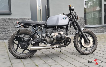 HATTECH Komplettanlage - GB25-BOBBER - BMW R 65, R 80, R 80RT, R 100 RS, RT Monolever Modelle  ab `85   Komplettanlage mit Krümmer und Schalldämpfer - Mit EG-ABE