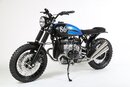 HATTECH Auspuff - GUNBALL - BMW R80 / 100R/GS  und Mystic -  linksseitiger Doppelschalldämpfer ab original Krümmer mit EG-ABE