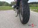 BMW R80 / 100R  und Mystic HATTECH OYK Schalldämpfer flach liegend, direkt auf original Vorschalldämpfer oder Y-Rohr  mit EG-ABE