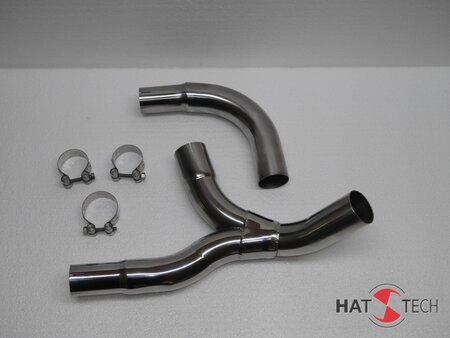 HATTECH Y-ROHR/ Y-pipe `Pure & Craft als Vorschalldmpferersatz mit E-Prfzeichen - BMW R80GS R100 GS