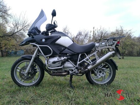 SS12-PS: Runder Hattech Endschalldmpfer mit EG-ABE - BMW R 1200 GS und GS Adventure  2004-2009 