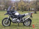 SS12-PS: Runder Hattech Endschalldämpfer mit EG-ABE - BMW R 1200 GS und GS Adventure  2004-2009  gebürstet