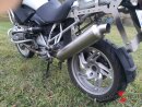 SS12-PS: Runder Hattech Endschalldämpfer mit EG-ABE - BMW R 1200 GS und GS Adventure  2004-2009  gebürstet