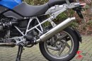 BMW R 1200 GS und GS Adventure  2010-2013 - SS12-RS (Reduced Sound): Runder Hattech Endschalldämpfer mit EG-ABE (mit Lautstärkereduzierung)