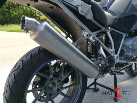 BMW R 1200 GS und GS Adventure  2014-2018 - SS12-RS (Reduced Sound): Runder Hattech Endschalldmpfer  mit EG-ABE
