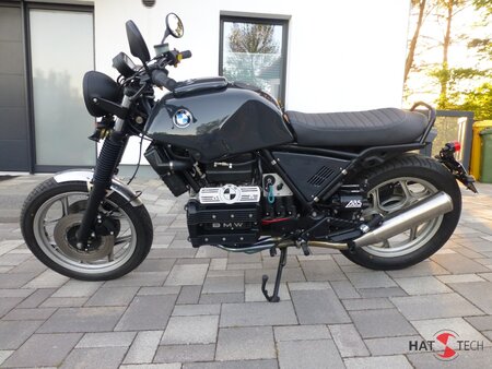 HATTECH Auspuff - PureCraft -  HIGH Position Schalldmpfer fr BMW K75, K75 C-S-RT mit EG-ABE