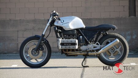HATTECH Auspuff - PureCraft - 4-1 Collector HIGH Position Schalldmpfer fr BMW K100 / K100 RS/RT/LT 66 kW