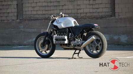 HATTECH Auspuff - PureCraft - 4-1 Collector HIGH Position Schalldmpfer fr BMW K100 / K100 RS/RT/LT 66 kW