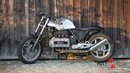 HATTECH Auspuff - PureCraft - 4-1 Collector HIGH Position Schalldämpfer für BMW K100 / K100 RS/RT/LT 66 kW gebürstet & Anlauffarben an den Sichtschweißnähten