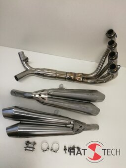 Kawasaki Z900 RS - Z900 RS CAFE - HATTECH FOUR - Umbau der Originalanlage