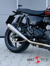 HATTECH Auspuff - GUNBALL OYK - Schalldämpfer mit Anbauteilen für TRIUMPH Speed Twin / Thruxton 1200 / R / RS  auf original Krümmer - EU-Typgenehmigung