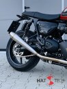 HATTECH Auspuff - GUNBALL OYK - Schalldämpfer mit Anbauteilen für TRIUMPH Speed Twin / Thruxton 1200 / R / RS  auf original Krümmer - EU-Typgenehmigung poliert