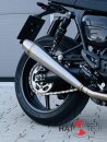 HATTECH Auspuff - GUNBALL OYK - Schalldämpfer mit Anbauteilen für TRIUMPH Speed Twin / Thruxton 1200 / R / RS  auf original Krümmer - EU-Typgenehmigung poliert