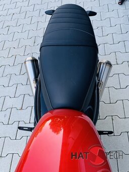 HATTECH Auspuff - GUNBALL 25 - Schalldmpfer mit Anbauteilen fr TRIUMPH Speed Twin / Thruxton 1200 / R / RS  auf original Krmmer - EU-Typgenehmigung