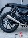 HATTECH Auspuff - GUNBALL 25 - Schalldämpfer mit Anbauteilen für TRIUMPH Speed Twin / Thruxton 1200 / R / RS  auf original Krümmer - EU-Typgenehmigung