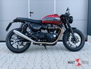 HATTECH Auspuff - GUNBALL 100 - Schalldämpfer mit Anbauteilen für TRIUMPH Speed Twin / Thruxton 1200 / R / RS auf original Krümmer - EU-Typgenehmigung