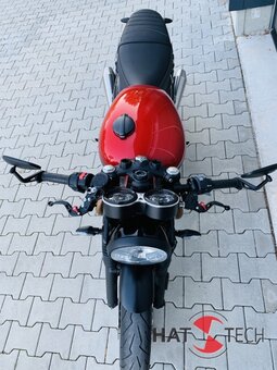 HATTECH Auspuff - GUNBALL 60 - Schalldmpfer mit Anbauteilen fr TRIUMPH Speed Twin / Thruxton 1200 / R / RS auf original Krmmer - EU-Typgenehmigung