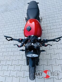 HATTECH Auspuff - GUNBALL 60 - Schalldmpfer mit Anbauteilen fr TRIUMPH Speed Twin / Thruxton 1200 / R / RS auf original Krmmer - EU-Typgenehmigung