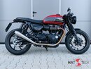 HATTECH Auspuff - GUNBALL 60 - Schalldämpfer mit Anbauteilen für TRIUMPH Speed Twin / Thruxton 1200 / R / RS auf original Krümmer - EU-Typgenehmigung