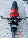HATTECH Auspuff - GUNBALL 60 - Schalldämpfer mit Anbauteilen für TRIUMPH Speed Twin / Thruxton 1200 / R / RS auf original Krümmer - EU-Typgenehmigung gebürstet