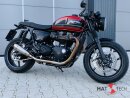 HATTECH Auspuff - OYK75 Low - Schalldämpfer mit Anbauteilen für TRIUMPH Speed Twin / Thruxton 1200 / R / RS auf original Krümmer - EU-Typgenehmigung